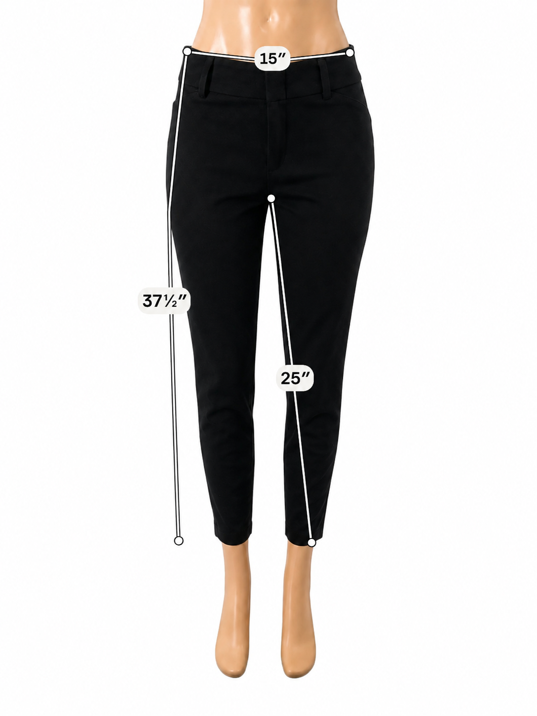 MICHAEL MICHAEL KORS Black Ponte Knit Slim Ankle Pants Size 8 - ONLINE ONLY