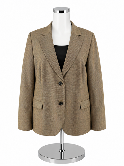 Carlisle Houndstooth Tailored Blazer Jacket | Size 16 | Professional Career Wear - ONLINE ONLY