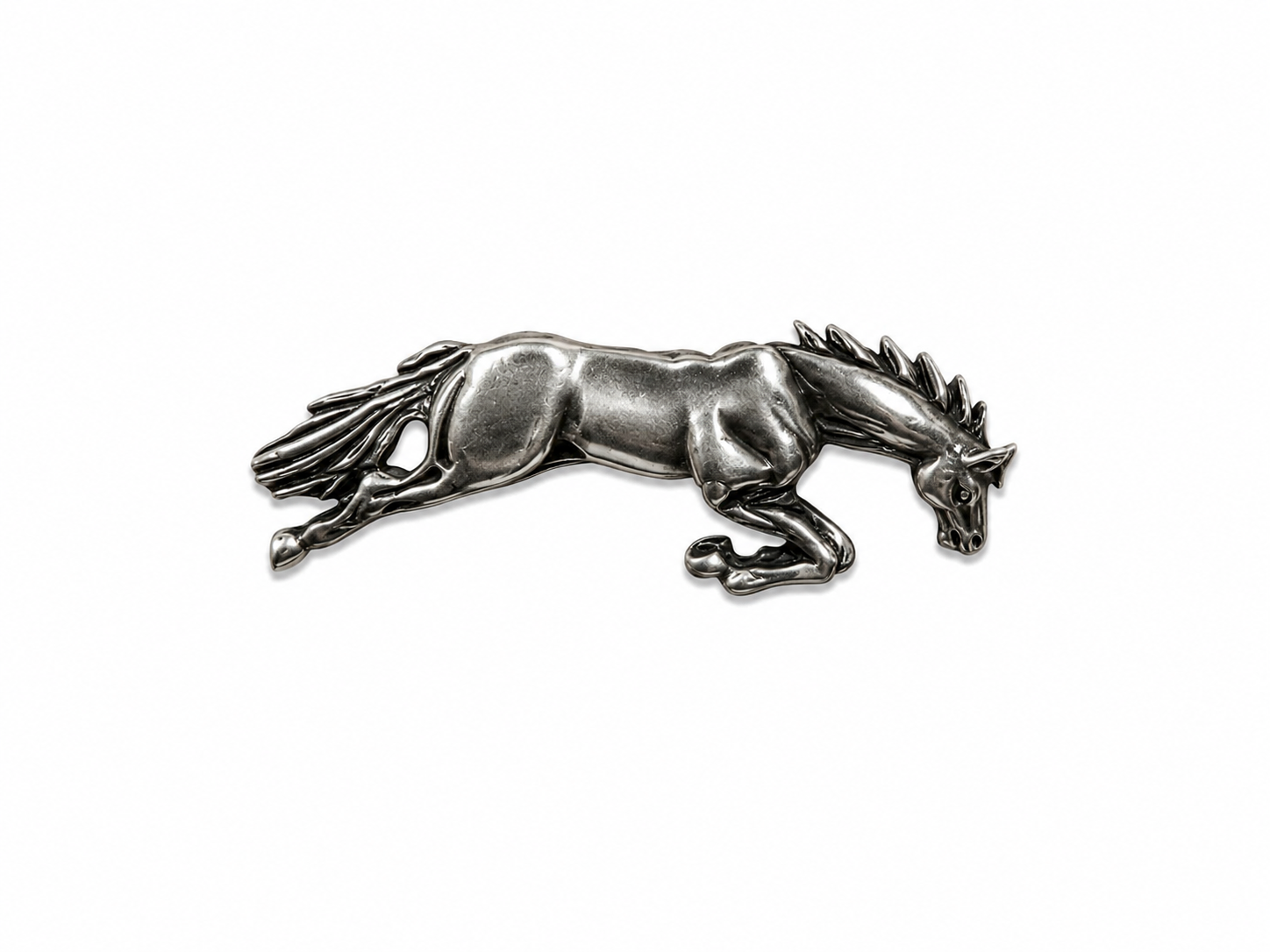 Silver Horse Brooch