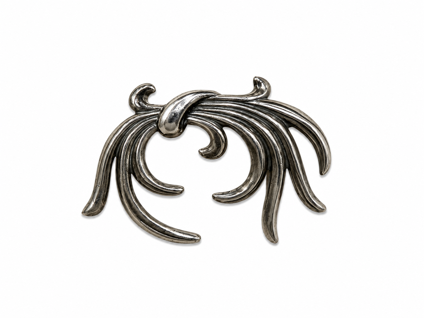 Monet Silver Brooch