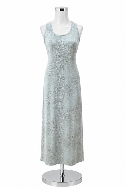 J. McLaughlin J. McLaughlin Catalina Cloth Maxi Dress Mint Pebble Print Size Small - ONLINE ONLY