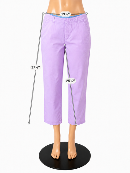 J.Crew Slim Boyfriend Chino Pants Size 35 Peach Stretch Cotton - ONLINE ONLY