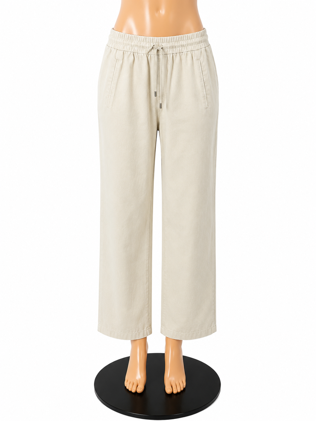 Bar III Blush Pink Drawstring Pull-On Straight Leg Trousers | Size Small - ONLINE ONLY
