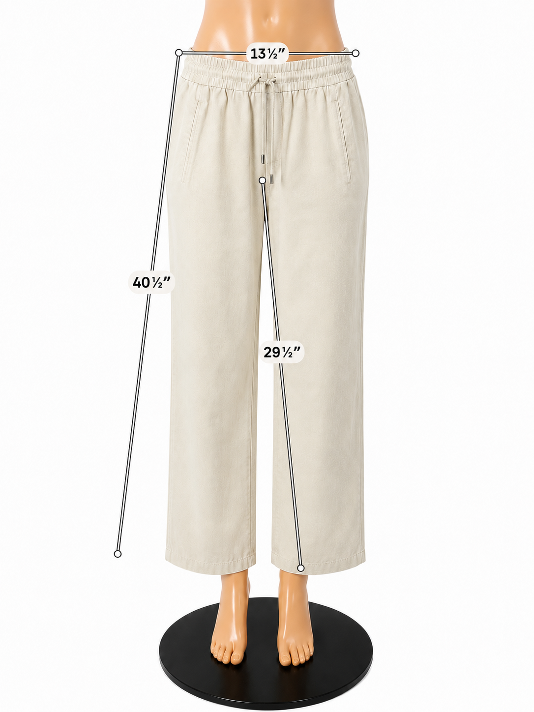Bar III Blush Pink Drawstring Pull-On Straight Leg Trousers | Size Small - ONLINE ONLY