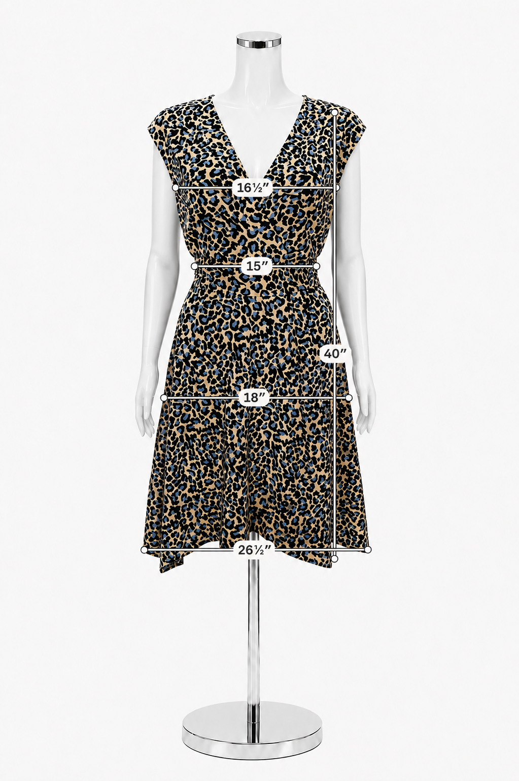 BCBGMAXAZRIA Animal Print Faux Wrap Jersey Dress Size Medium - ONLINE ONLY