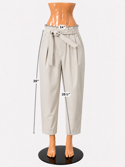 Athleta Skyline Pant II Khaki Tapered Travel Trouser Size 4 - ONLINE ONLY