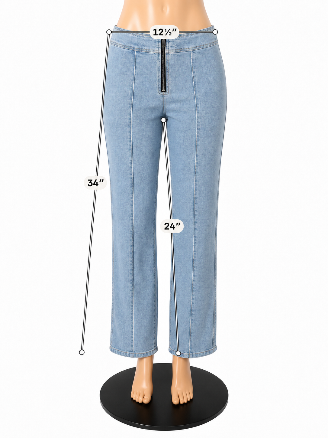 BDG (Urban Outfitters) BDG High-Waisted Seamed Flare Jeans Light Wash Size 2 - ONLINE ONLY