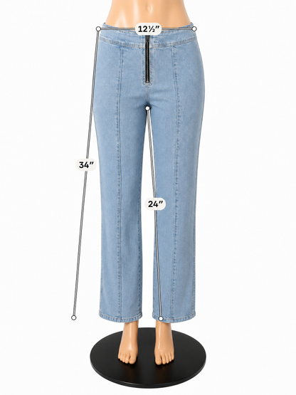 BDG (Urban Outfitters) BDG High-Waisted Seamed Flare Jeans Light Wash Size 2 - ONLINE ONLY