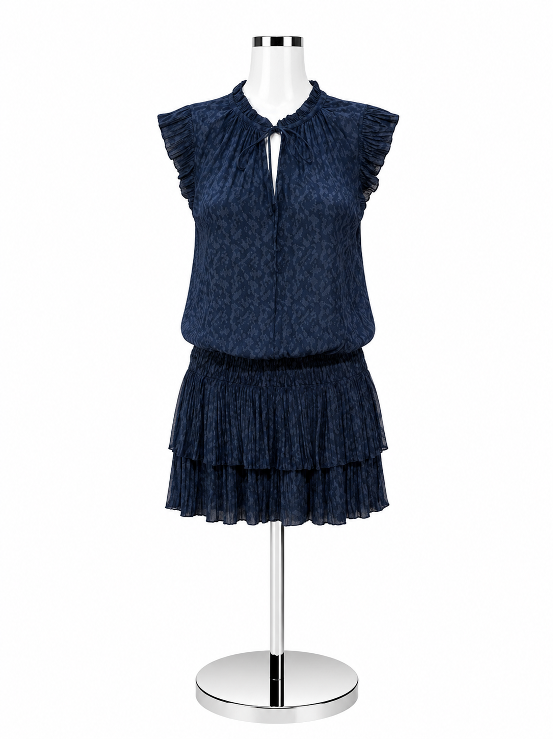 Current Air Navy Floral Print Cap Sleeve Midi Dress | Size S | NWT - ONLINE ONLY