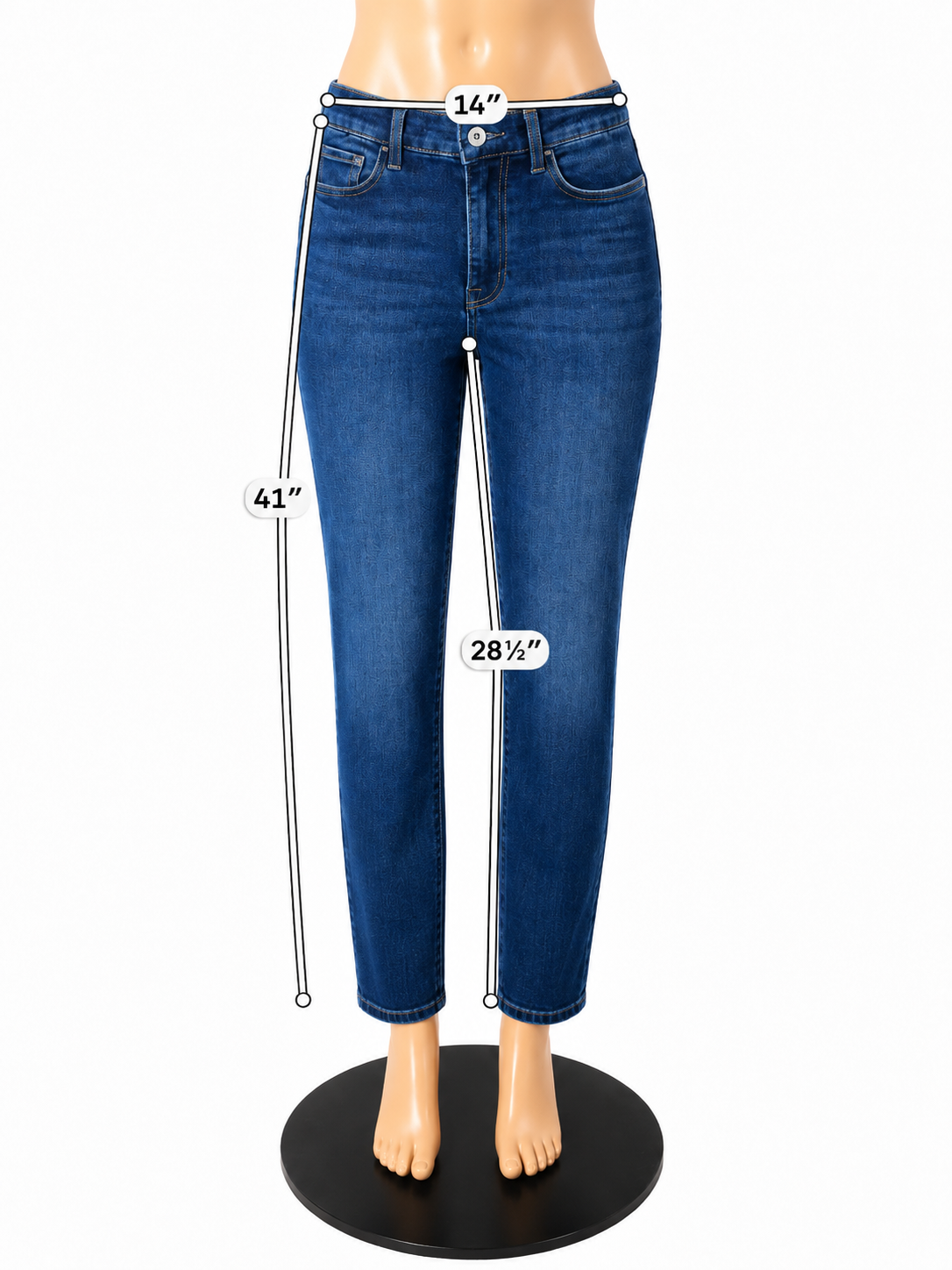 7 For All Mankind Jeans Womens Size 8 Classic Blue Denim Pre-Owned - ONLINE ONLY