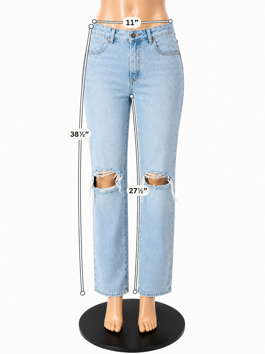 Abrand Jeans Womens Size 2 Light Blue Wash Denim Jeans- ONLINE ONLY