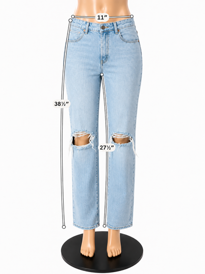 Abrand Jeans Womens Size 2 Light Blue Wash Denim Jeans- ONLINE ONLY
