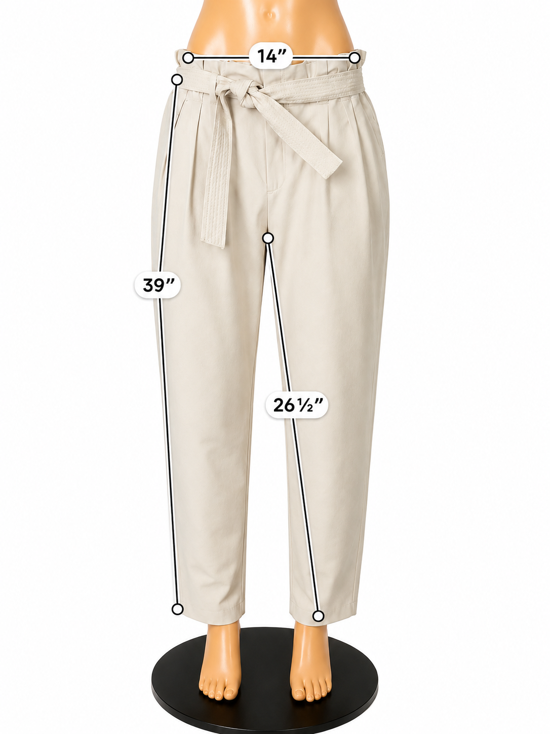 Athleta Skyline Pant II Khaki Tapered Travel Trouser Size 4 - ONLINE ONLY