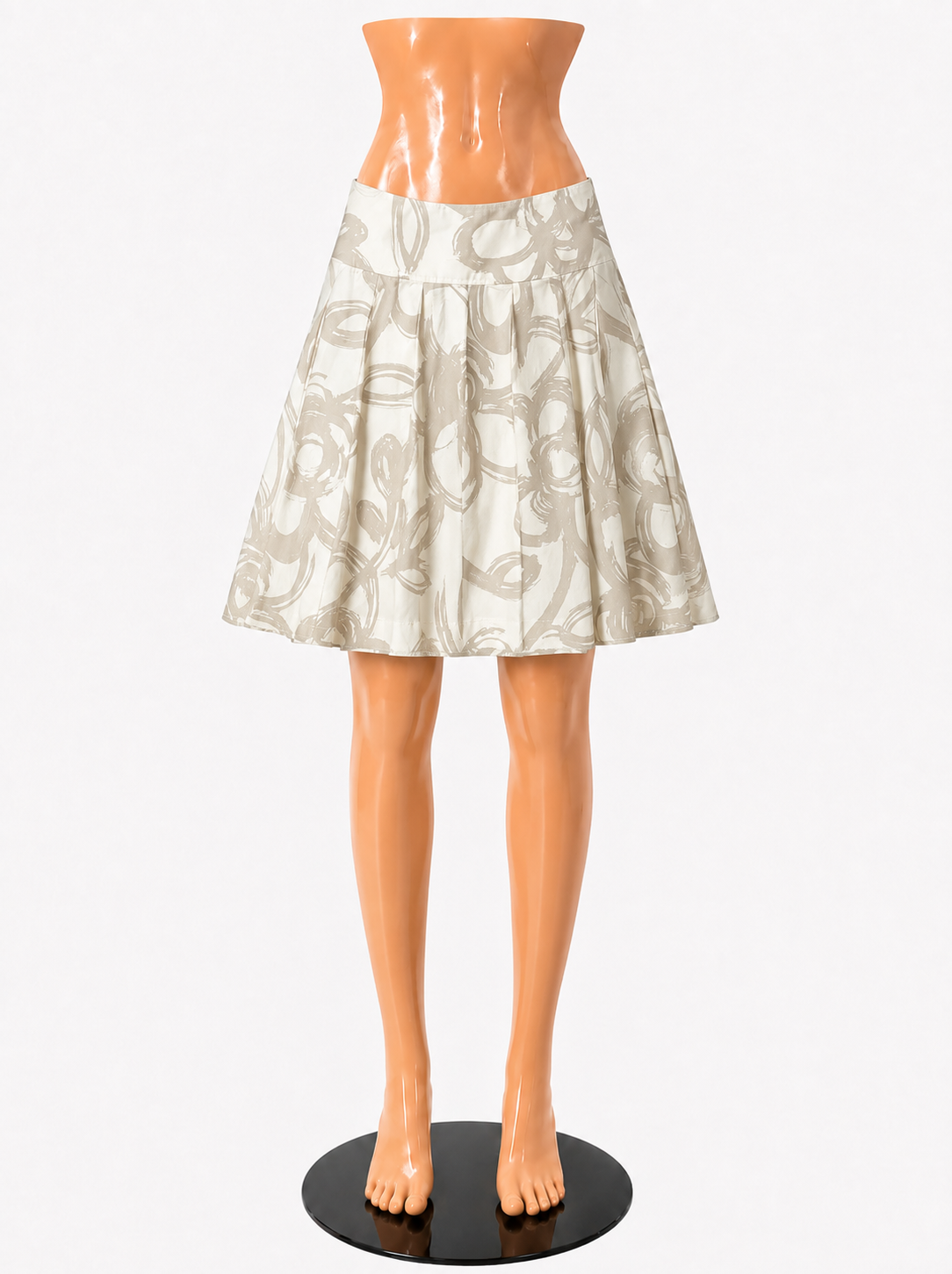 Banana Republic Abstract Swirl Print Cotton A-Line Skirt Size 12 - ONLINE ONLY