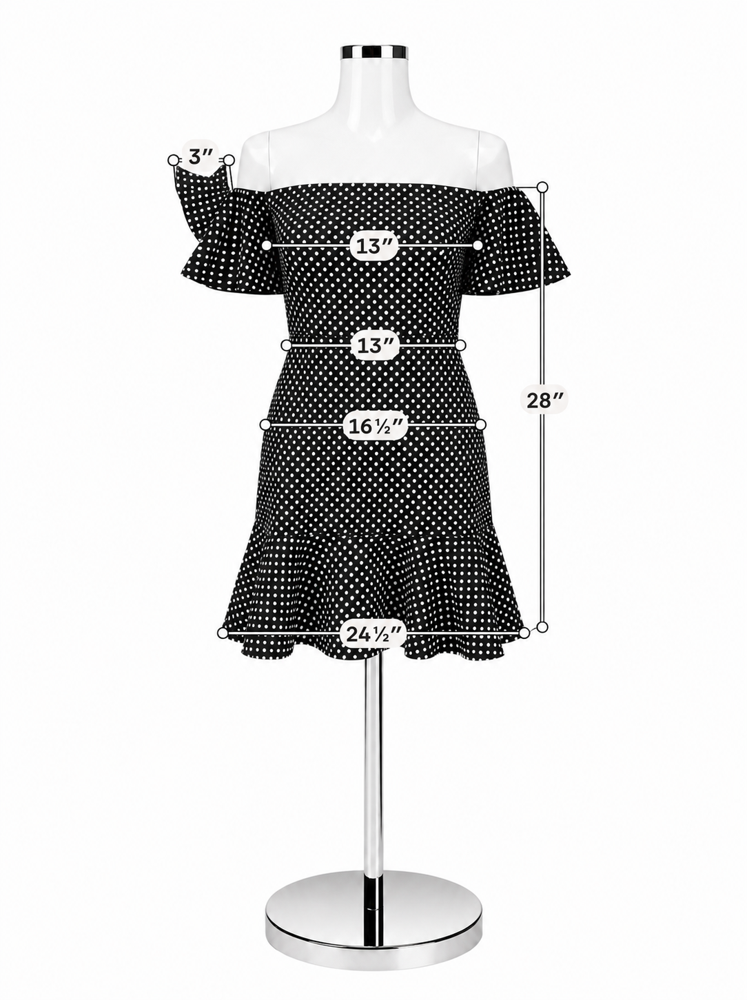 Saloni Camille Polka Dot Ruffle Sleeve Silk Midi Dress NWT Size 4