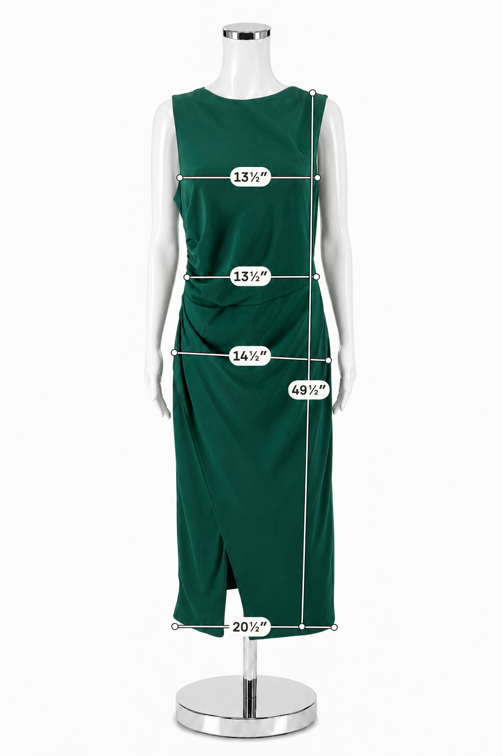 Abercrombie &amp; Fitch Bateau Neck Drama Back Maxi Dress Green Size Large
