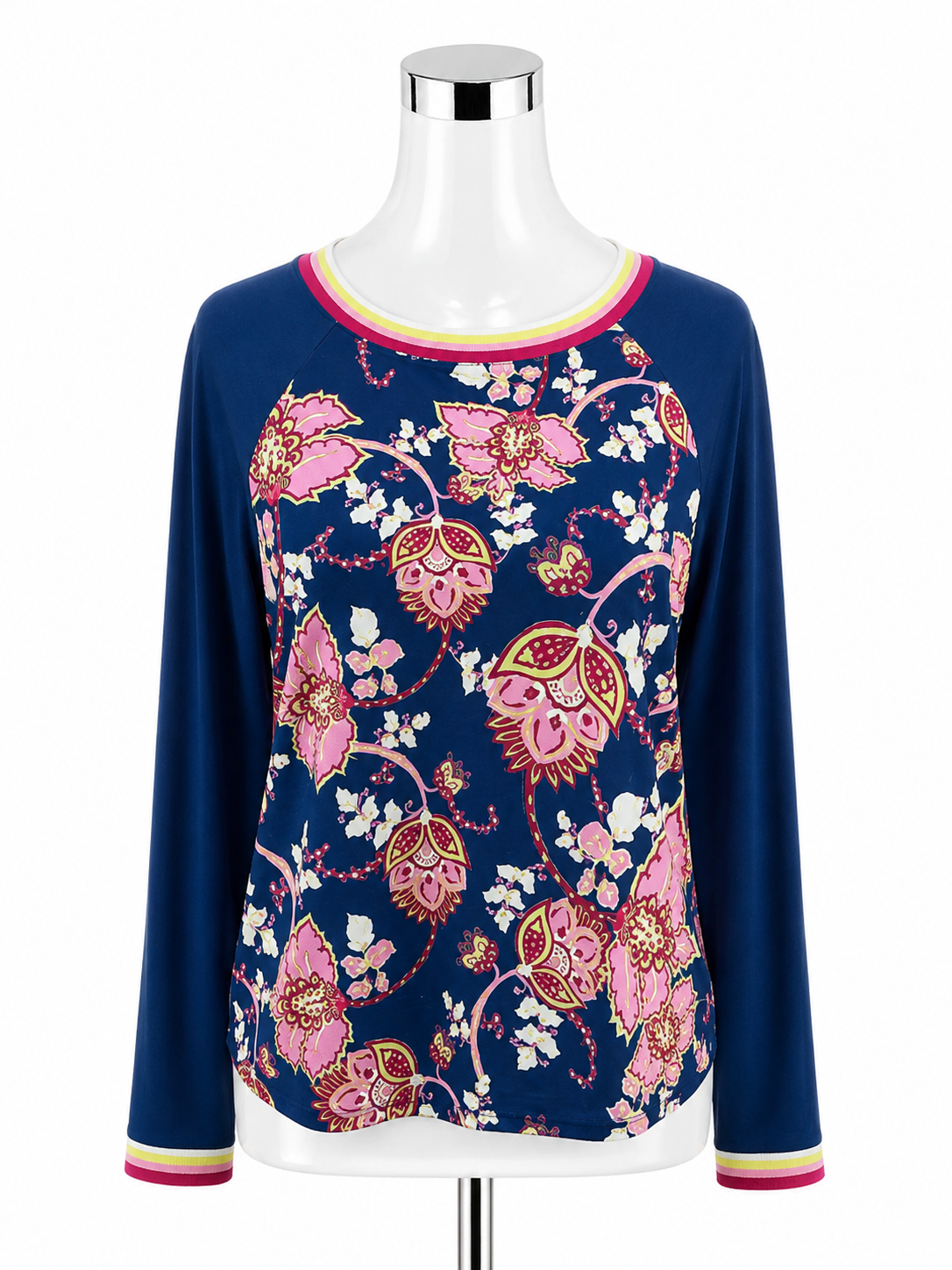Johnny Was Active Floral Long Sleeve Pullover Top Size Small - ONLINE ONLY