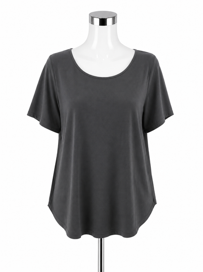 Philosophy Woman by Republic Clothing Philosophy Woman Black High-Low Pleated Back Top Size 1X NWT - ONLINE ONLY