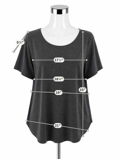Philosophy Woman by Republic Clothing Philosophy Woman Black High-Low Pleated Back Top Size 1X NWT - ONLINE ONLY