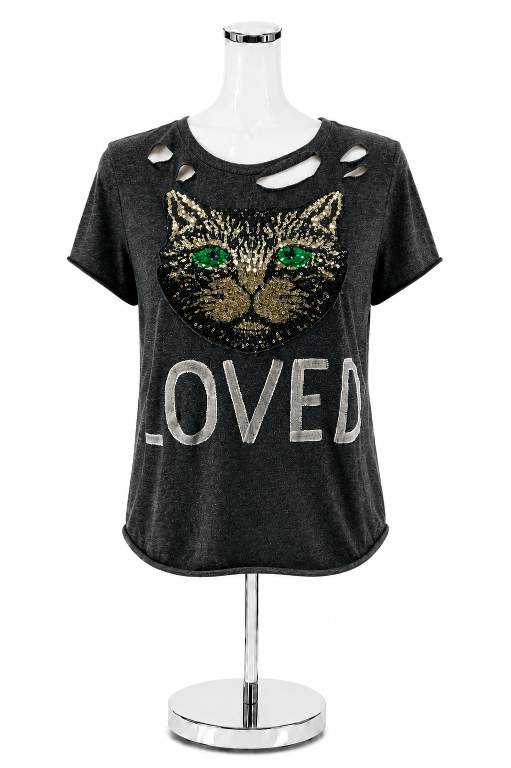 Hi Gorgeous Sequin Cat &
