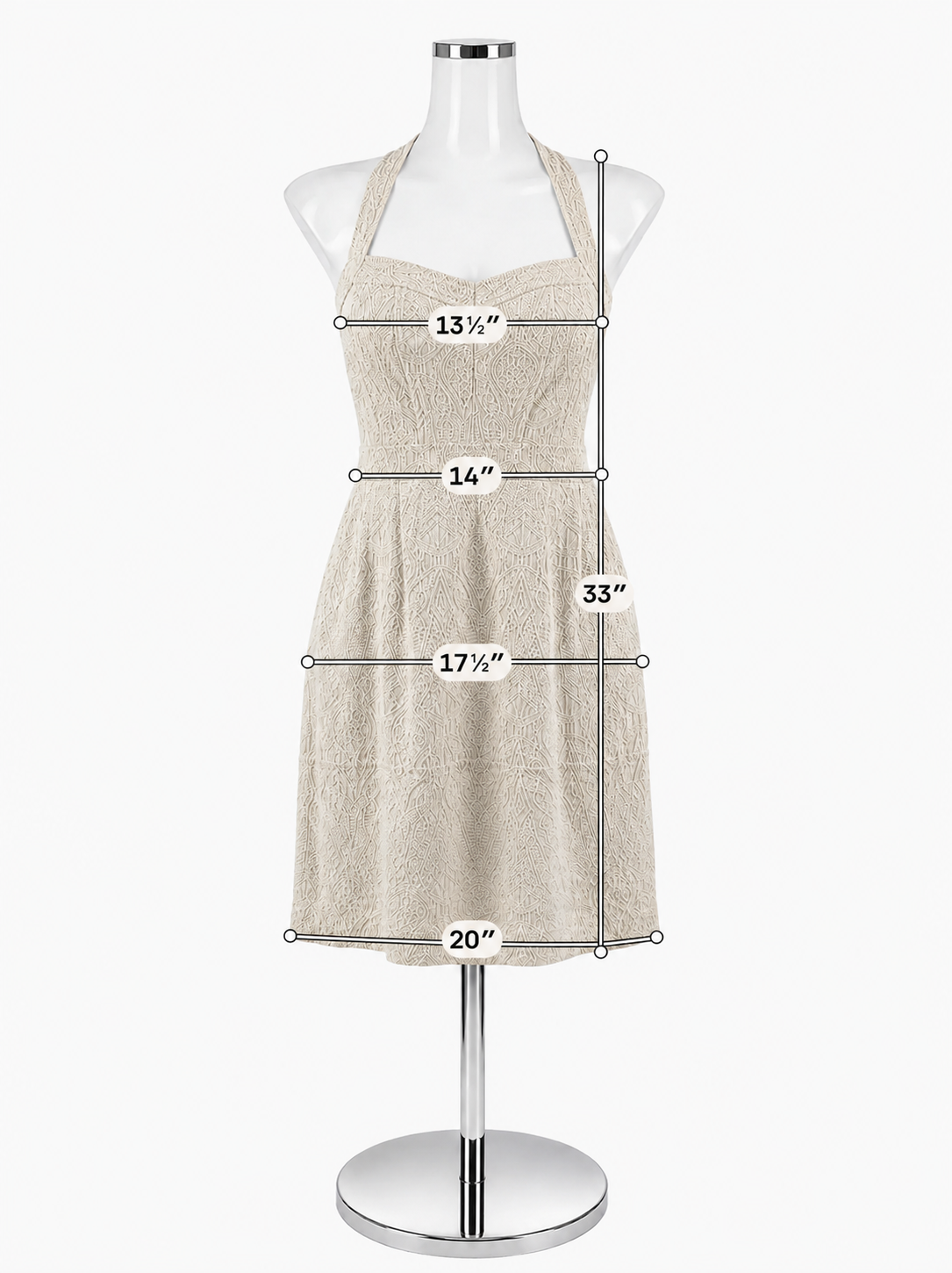 Nanette Lepore Foxy White Jacquard Fit & Flare Dress