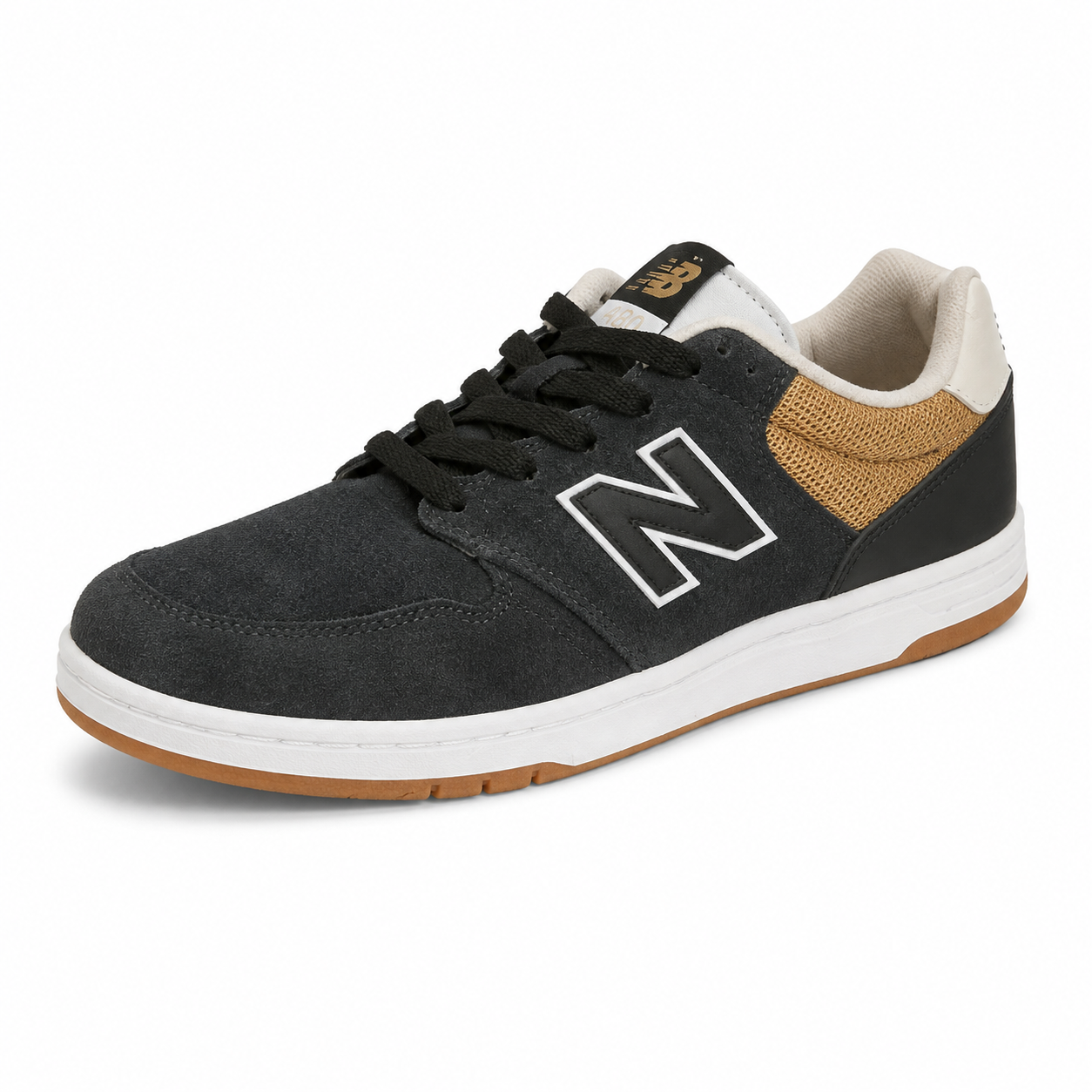 New Balance 400 Suede Skate Sneakers Black Gum Sole | Women&
