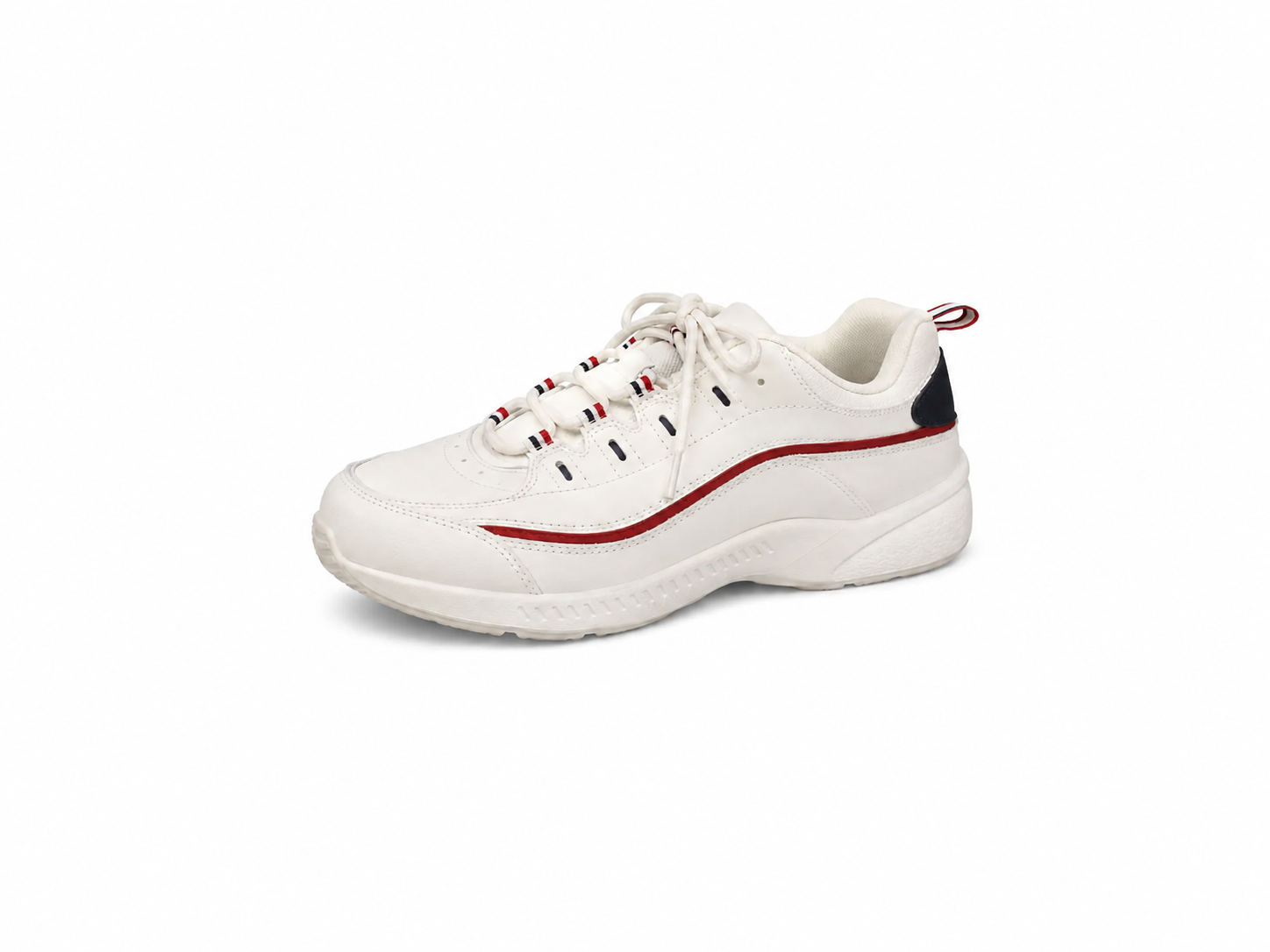 Easy Spirit Romy Comfort Walking Shoes Womens Size 8 White Red Navy