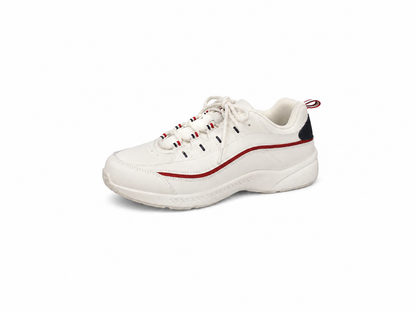Easy Spirit Romy Comfort Walking Shoes Womens Size 8 White Red Navy