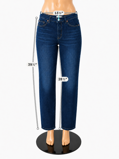 Re/Done High Rise Stove Pipe Jeans Blue Denim Size 6