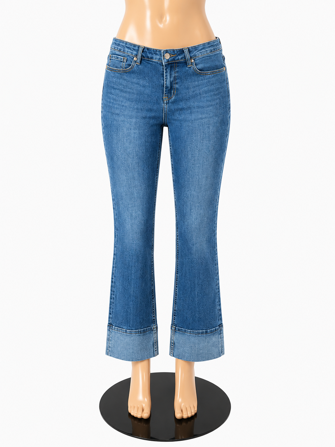 Dear John Jaxtyn Cropped Bootcut Jeans Stretch Light Wash Denim Size 28 / 6