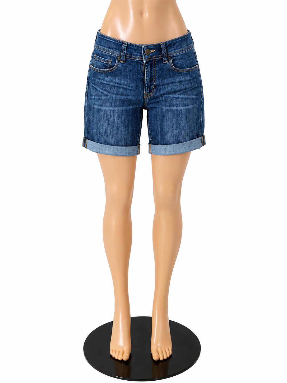 Cabi Destructed Cutoff Denim Jean Shorts Size 6