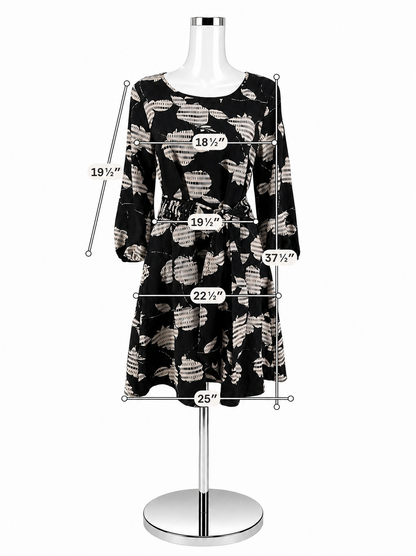 The Odells Eliana Botanical Print Tie-Waist Midi Dress Size Small