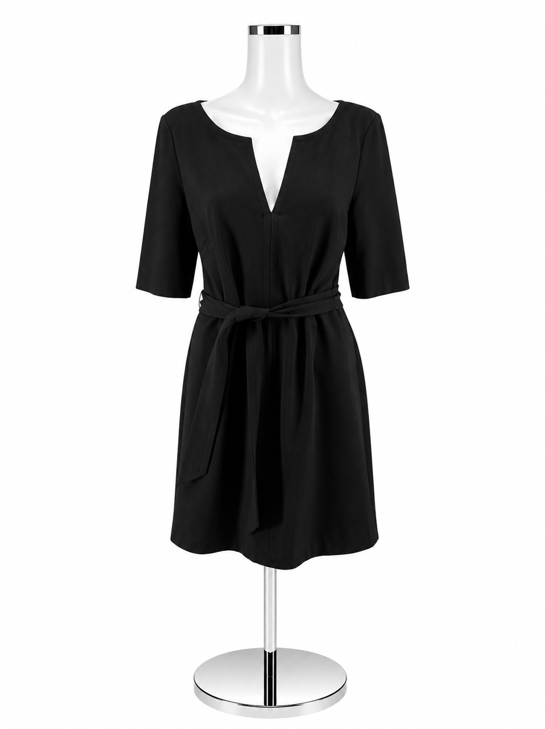 Trina Turk Contessa Belted Sheath Dress Black Size 10