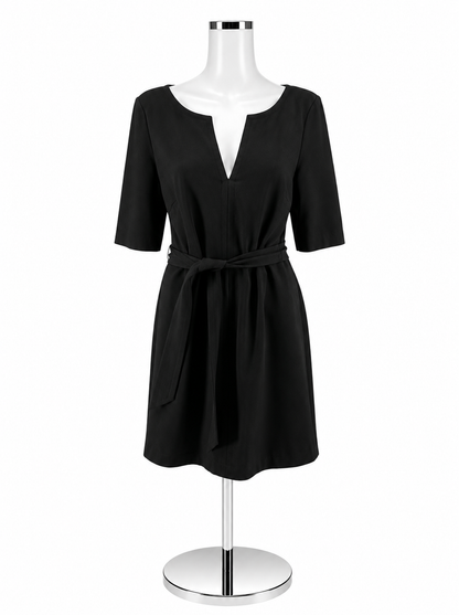 Trina Turk Contessa Belted Sheath Dress Black Size 10