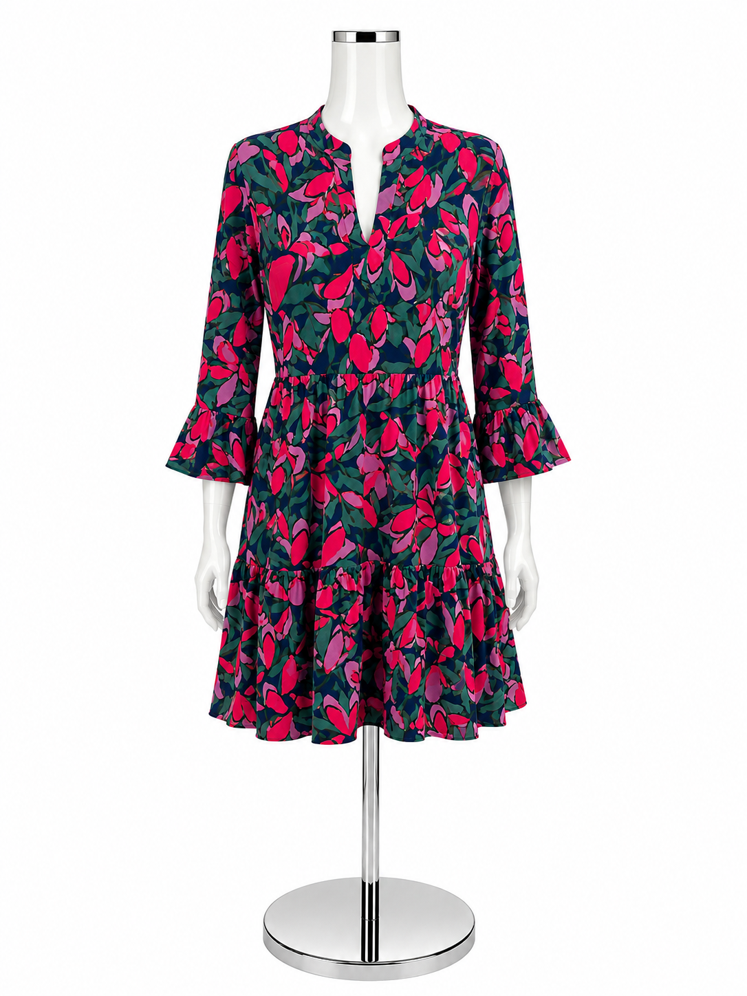 Michelle McDowell Sawyer Paisley Bell Sleeve Tunic Dress Size S