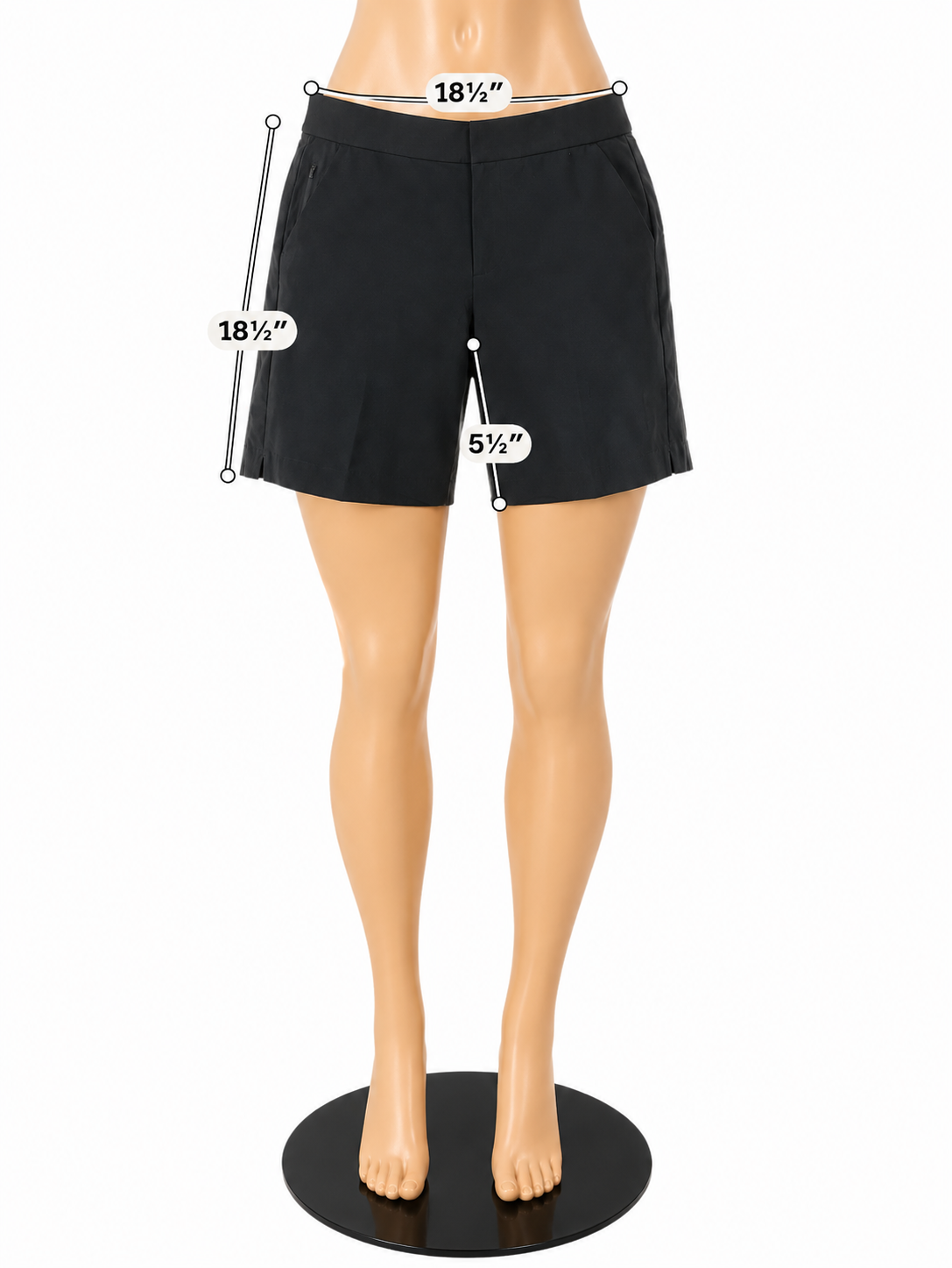 Athleta Tribeca 7" Bermuda Shorts Black Size 16 Recycled Stretch