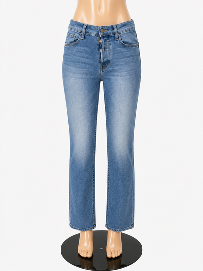 MOTHER The Tomcat Ankle Fray Jeans Size 29 | Kitty Corner Light Wash