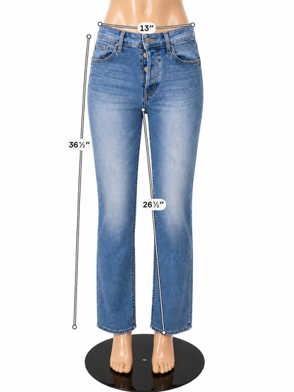 MOTHER The Tomcat Ankle Fray Jeans Size 29 | Kitty Corner Light Wash
