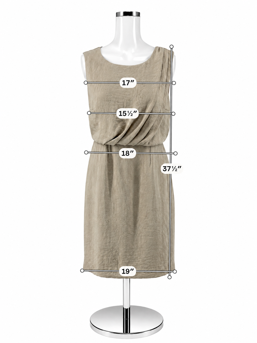 Alfani Tan Solid Dress – Women’s Size 8