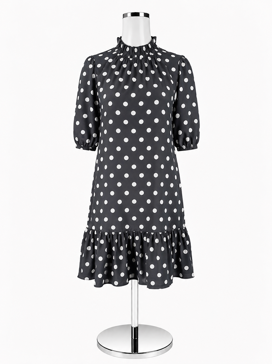 Tyler Boe Navy &amp; White Polka Dot Dress – Women’s XS – New With Tags