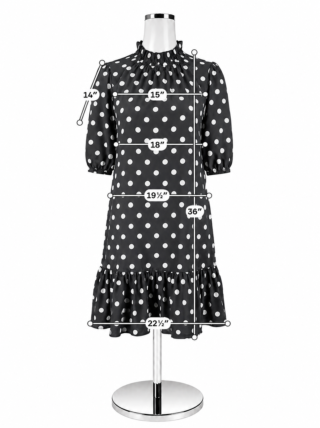 Tyler Boe Navy &amp; White Polka Dot Dress – Women’s XS – New With Tags - ONLINE ONLY