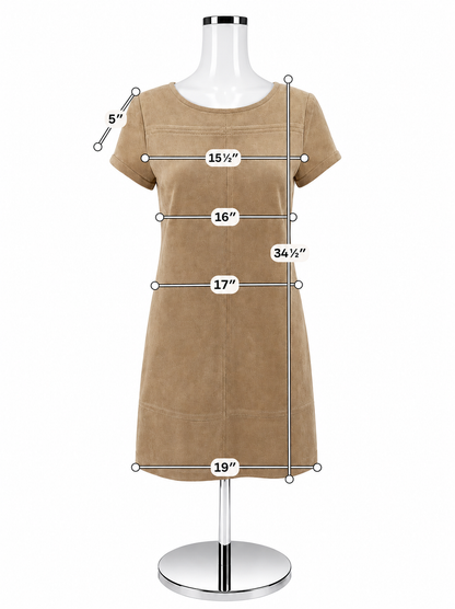 Jude Connally Tan Suede Dress – Women’s Size XS - ONLINE ONLY