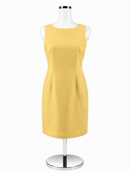 Talbots Yellow Textured Dress – Women’s Size 8 Petite