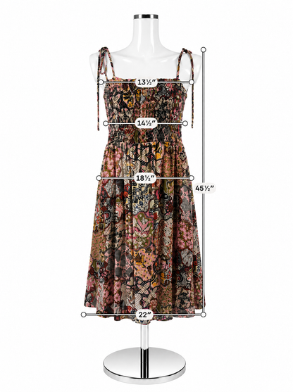 LOFT Navy &amp; Pink Floral Dress – Women’s Size Small