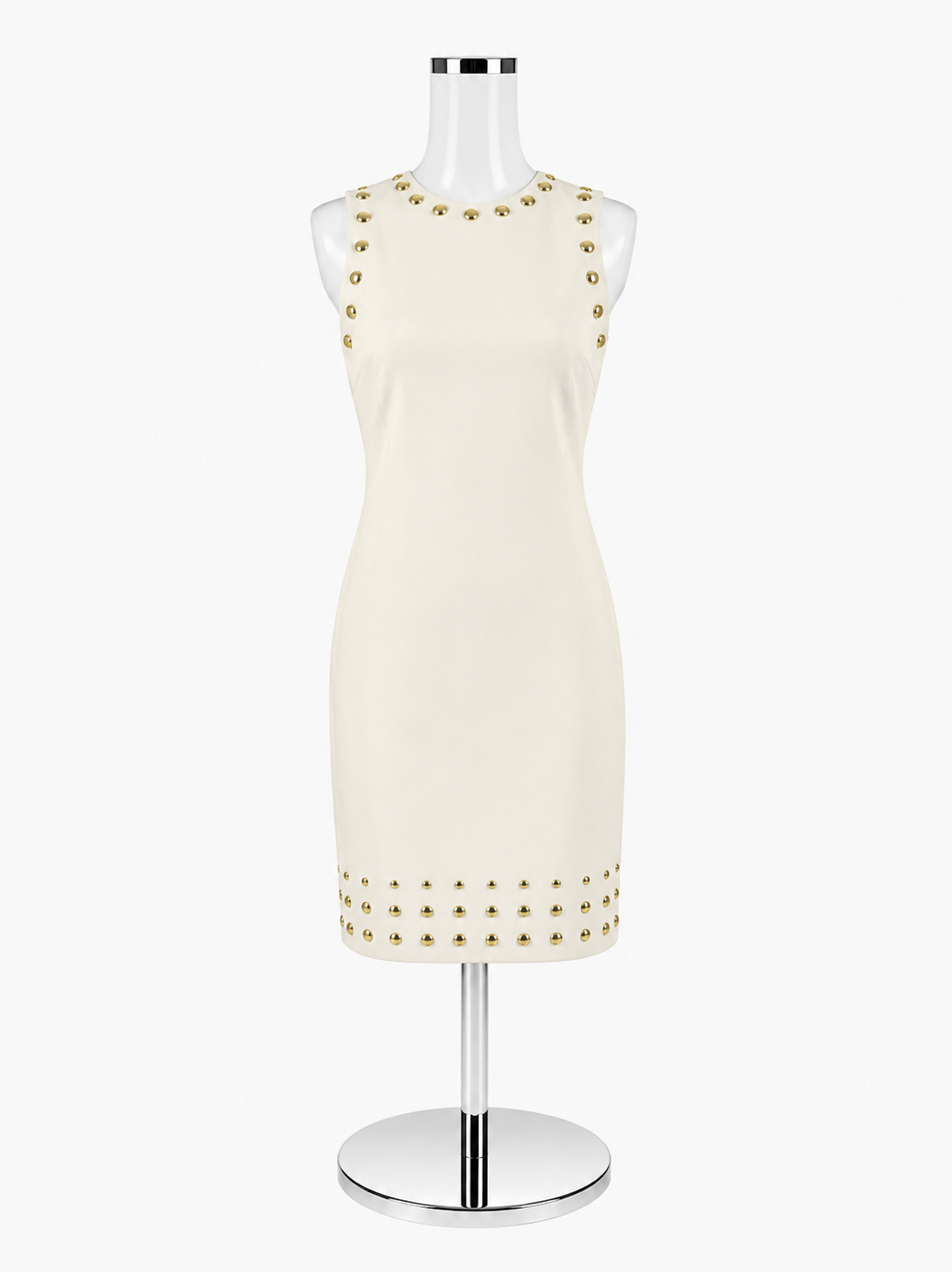 Michael Kors Cream Studded Sleeveless Dress – Women’s Size XS - ONLINE ONLY