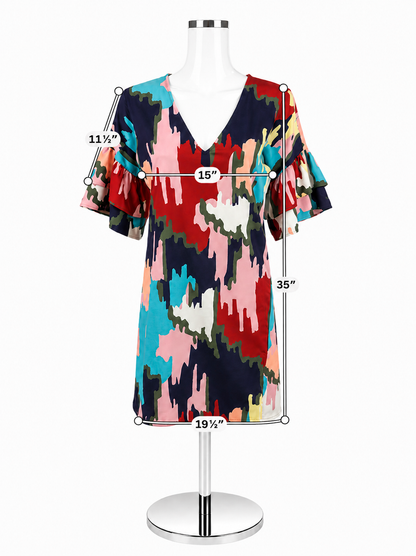 Crosby Multicolor Print Dress – Women’s Size Small - ONLINE ONLY