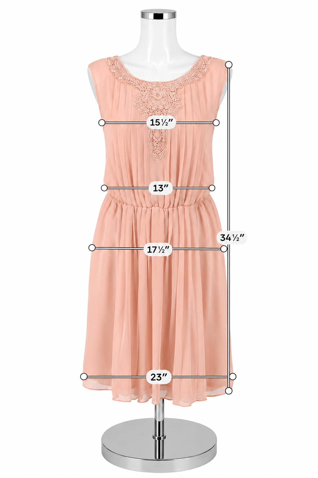 Jessica Simpson Size 6 Blush Lace Pre-Owned Ladies Dress