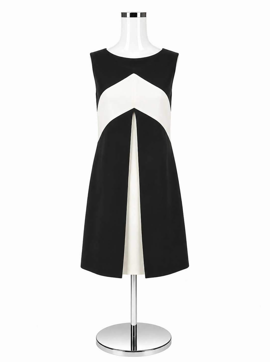 Tom and Linda Platt Black &amp; White Colorblock A-Line Dress Size 4 - ONLINE ONLY