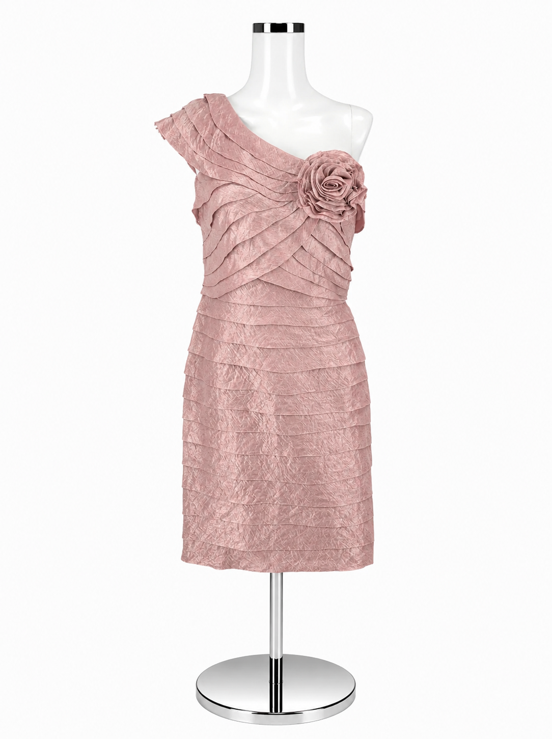 London Times Mauve Ruffle Dress – Women’s Size 12 Petite - ONLINE ONLY
