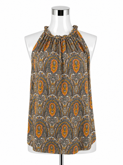 Ann Taylor White, Pink &amp; Yellow Print Top – Women’s Size XL – ONLINE ONLY